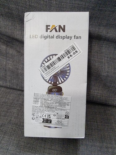 White led digital display fan